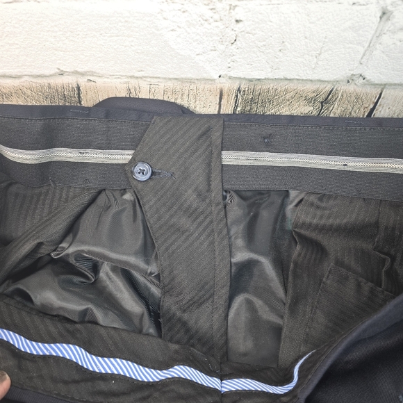 Ascott Browne Men's Black Dress Pants Luxury Wool 38Reg - Picture 3 of 8